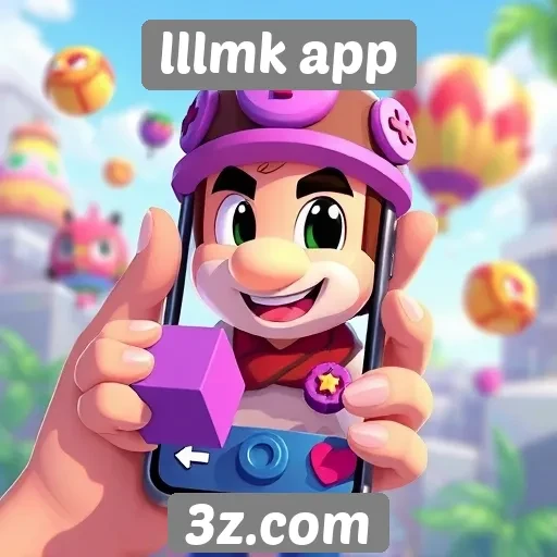 Experiência de jogo no lllmk app em dispositivos móveis